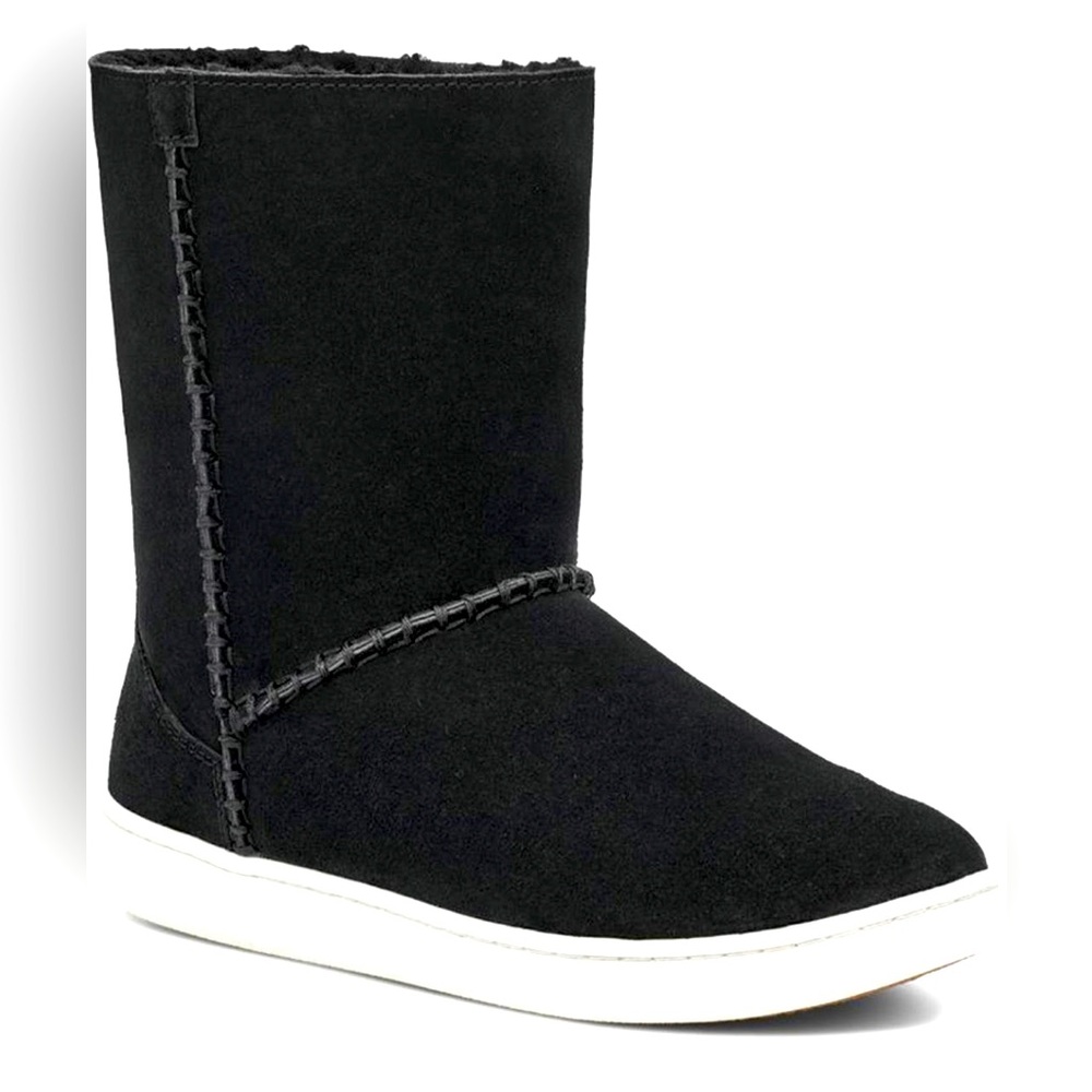 Ugg Mika Faux Shearling Cuff Style Boot. Size 10M Black